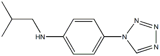 N-(2-methylpropyl)-4-(1H-1,2,3,4-tetrazol-1-yl)aniline Struktur