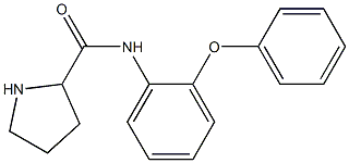 N-(2-phenoxyphenyl)pyrrolidine-2-carboxamide Struktur