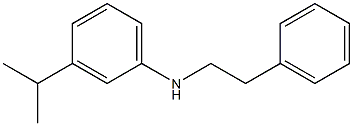 N-(2-phenylethyl)-3-(propan-2-yl)aniline Struktur