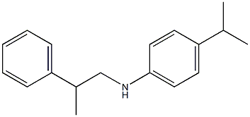 N-(2-phenylpropyl)-4-(propan-2-yl)aniline Struktur