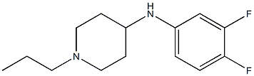 N-(3,4-difluorophenyl)-1-propylpiperidin-4-amine Struktur