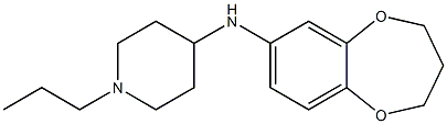 N-(3,4-dihydro-2H-1,5-benzodioxepin-7-yl)-1-propylpiperidin-4-amine Struktur