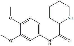 N-(3,4-dimethoxyphenyl)piperidine-2-carboxamide Struktur