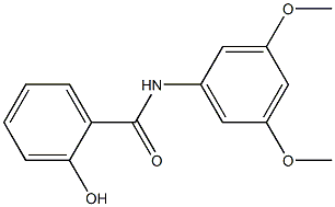 N-(3,5-dimethoxyphenyl)-2-hydroxybenzamide Struktur