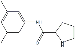 N-(3,5-dimethylphenyl)pyrrolidine-2-carboxamide Struktur