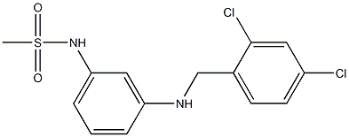 N-(3-{[(2,4-dichlorophenyl)methyl]amino}phenyl)methanesulfonamide Struktur