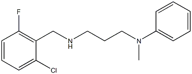 N-(3-{[(2-chloro-6-fluorophenyl)methyl]amino}propyl)-N-methylaniline Struktur