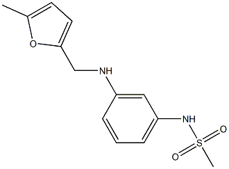 N-(3-{[(5-methylfuran-2-yl)methyl]amino}phenyl)methanesulfonamide Struktur