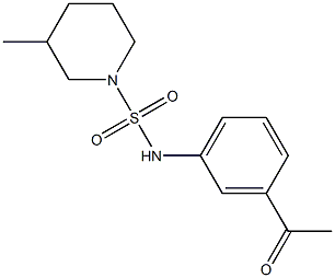 N-(3-acetylphenyl)-3-methylpiperidine-1-sulfonamide Struktur