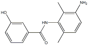 N-(3-amino-2,6-dimethylphenyl)-3-hydroxybenzamide Struktur