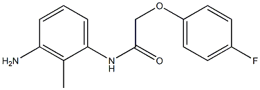 N-(3-amino-2-methylphenyl)-2-(4-fluorophenoxy)acetamide Struktur