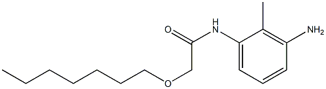 N-(3-amino-2-methylphenyl)-2-(heptyloxy)acetamide Struktur