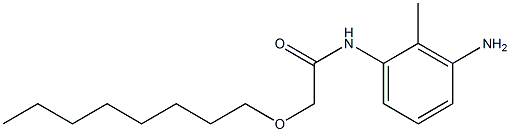 N-(3-amino-2-methylphenyl)-2-(octyloxy)acetamide Struktur