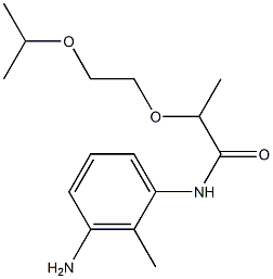 N-(3-amino-2-methylphenyl)-2-[2-(propan-2-yloxy)ethoxy]propanamide Struktur