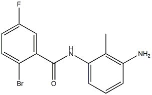 N-(3-amino-2-methylphenyl)-2-bromo-5-fluorobenzamide Struktur