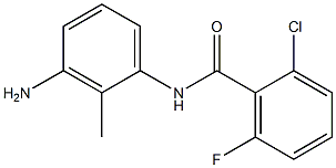 N-(3-amino-2-methylphenyl)-2-chloro-6-fluorobenzamide Struktur