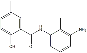 N-(3-amino-2-methylphenyl)-2-hydroxy-5-methylbenzamide Struktur