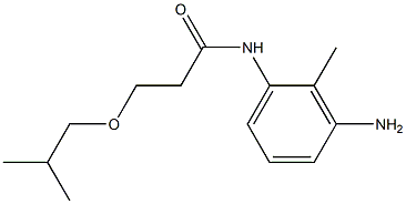 N-(3-amino-2-methylphenyl)-3-(2-methylpropoxy)propanamide Struktur