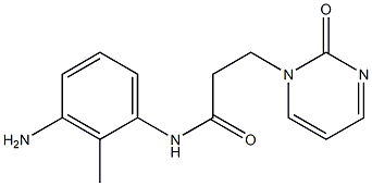 N-(3-amino-2-methylphenyl)-3-(2-oxopyrimidin-1(2H)-yl)propanamide Struktur