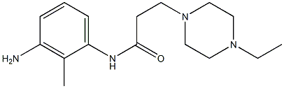 N-(3-amino-2-methylphenyl)-3-(4-ethylpiperazin-1-yl)propanamide Struktur