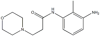 N-(3-amino-2-methylphenyl)-3-morpholin-4-ylpropanamide Struktur