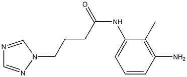 N-(3-amino-2-methylphenyl)-4-(1H-1,2,4-triazol-1-yl)butanamide Struktur