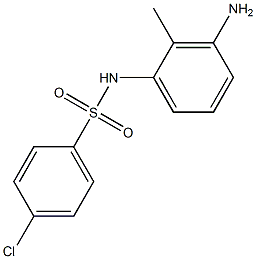 N-(3-amino-2-methylphenyl)-4-chlorobenzenesulfonamide Struktur