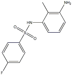 N-(3-amino-2-methylphenyl)-4-fluorobenzenesulfonamide Struktur