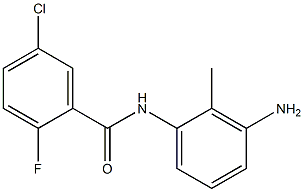 N-(3-amino-2-methylphenyl)-5-chloro-2-fluorobenzamide Struktur