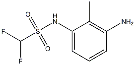 N-(3-amino-2-methylphenyl)difluoromethanesulfonamide Struktur