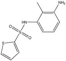 N-(3-amino-2-methylphenyl)thiophene-2-sulfonamide Struktur