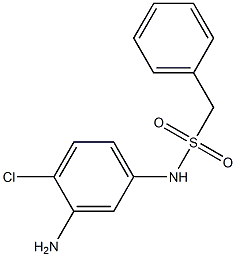 N-(3-amino-4-chlorophenyl)-1-phenylmethanesulfonamide Struktur