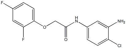 N-(3-amino-4-chlorophenyl)-2-(2,4-difluorophenoxy)acetamide Struktur