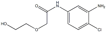 N-(3-amino-4-chlorophenyl)-2-(2-hydroxyethoxy)acetamide Struktur