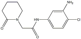 N-(3-amino-4-chlorophenyl)-2-(2-oxopiperidin-1-yl)acetamide Struktur