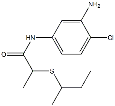 N-(3-amino-4-chlorophenyl)-2-(butan-2-ylsulfanyl)propanamide Struktur