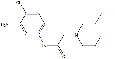 N-(3-amino-4-chlorophenyl)-2-(dibutylamino)acetamide Struktur