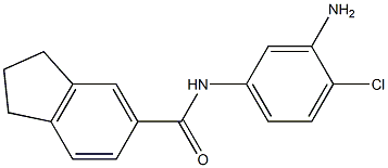 N-(3-amino-4-chlorophenyl)-2,3-dihydro-1H-indene-5-carboxamide Struktur