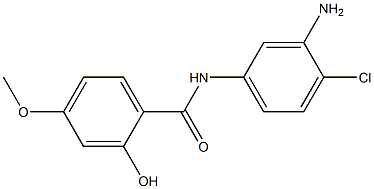 N-(3-amino-4-chlorophenyl)-2-hydroxy-4-methoxybenzamide Struktur