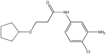 N-(3-amino-4-chlorophenyl)-3-(cyclopentyloxy)propanamide Struktur