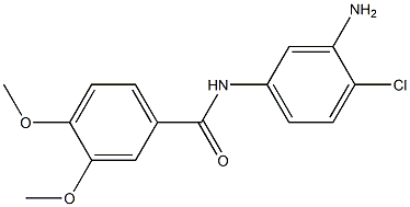 N-(3-amino-4-chlorophenyl)-3,4-dimethoxybenzamide Struktur