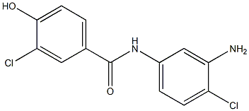 N-(3-amino-4-chlorophenyl)-3-chloro-4-hydroxybenzamide Struktur