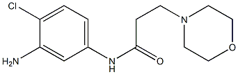 N-(3-amino-4-chlorophenyl)-3-morpholin-4-ylpropanamide Struktur