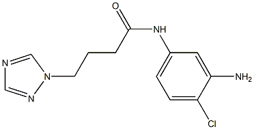 N-(3-amino-4-chlorophenyl)-4-(1H-1,2,4-triazol-1-yl)butanamide Struktur