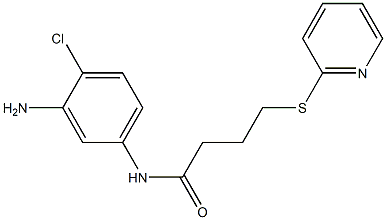 N-(3-amino-4-chlorophenyl)-4-(pyridin-2-ylsulfanyl)butanamide Struktur