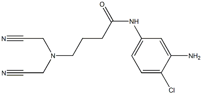 N-(3-amino-4-chlorophenyl)-4-[bis(cyanomethyl)amino]butanamide Struktur