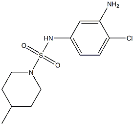 N-(3-amino-4-chlorophenyl)-4-methylpiperidine-1-sulfonamide Struktur