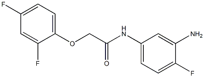 N-(3-amino-4-fluorophenyl)-2-(2,4-difluorophenoxy)acetamide Struktur