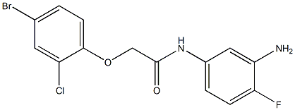 N-(3-amino-4-fluorophenyl)-2-(4-bromo-2-chlorophenoxy)acetamide Struktur