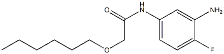 N-(3-amino-4-fluorophenyl)-2-(hexyloxy)acetamide Struktur